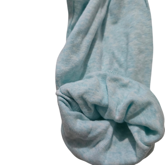 NEW ♥︎ TNA • Women's White and Light Blue Graphic Raglan Baseball 3/4 Tee - Picture 4 of 6